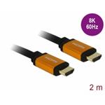 Delock Ultra vysokorychlostní HDMI kabel, 48 Gbps, 8K 60 Hz, 2 m 85729