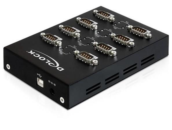 DeLock USB 2.0 to 8 x Serial Adapter - Sériový adaptér - USB 2.0 - RS-232 x 8 61860