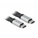 Delock USB 3.2 Gen 2, FPC plochý stuhový kabel, USB Typ-A na USB Type-C™, 13,5 cm, PD 3 A 85771