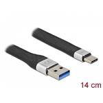 Delock USB 3.2 Gen 2, FPC plochý stuhový kabel, USB Typ-A na USB Type-C™, 14 cm, PD 3 A 86938