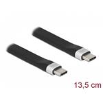 Delock USB 3.2 Gen 2, FPC plochý stuhový kabel, USB Type-C™ na USB Type-C™, 13,5 cm, PD 3 A E-Marker 85770