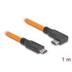 Delock USB 5 Gbps kabel, ze zástrčky USB Type-C™ na zástrčku USB Type-C™, pravoúhlý, 90°, k focení s tetheringem, 87961