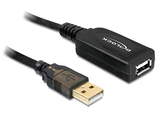 DeLOCK USB Cable - Prodlužovací šňůra USB - USB (M) do USB (F) - USB 2.0 - 15 m - aktivní 82689