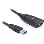 DeLOCK USB Cable - Prodlužovací šňůra USB - USB typ A (M) do USB typ A (F) - USB 3.0 - 5 m - aktivn 83089