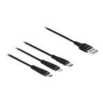 DELOCK, USB Charging Cable 3 in 1 for Lightning 87152