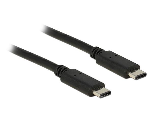 DeLOCK - USB kabel - USB-C (M) do USB-C (M) - USB 2.0 - 1 m - černá 83673