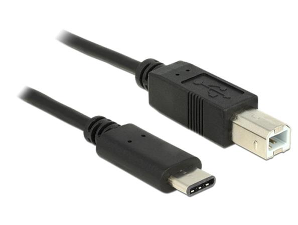 DeLOCK - USB kabel - USB-C (M) do USB typ B (M) - USB 3.1 - 1 m - černá 83601