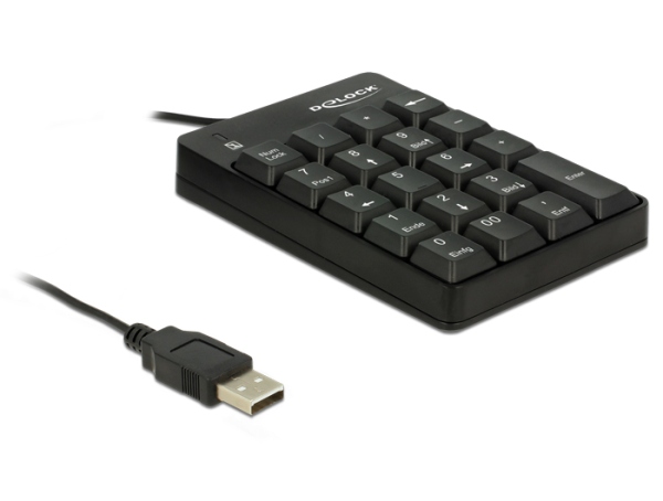 Delock USB Key Pad 19 keys black 12481