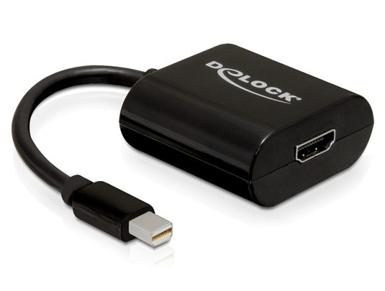 DeLOCK - Video adaptér - DisplayPort / HDMI - Mini DisplayPort (M) do HDMI (F) - 18 cm 65099