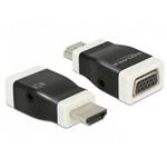 DeLOCK - Video / audio adaptér - HDMI / VGA / audio - HDMI (M) do HD-15 (VGA), stereo mini jack (F) 65586