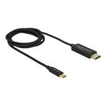 DeLOCK - Video interface converter - HDMI / USB - USB-C (M) do HDMI (M) - 1 m - černá - podporuje 4 84904