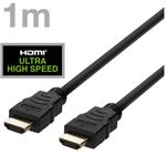 DELTACO Kábel HDMI 2.1 M/M 1m, 8K Ultra High, čier HU-10