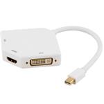 DELTACO Mini DisplayPort na HDMI/VGA/DVI DP-MULTI2