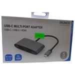 DELTACO USBC-HDMI22, Adaptér USB-C/HDMI, 4K@60Hz