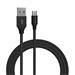 Devia kábel USB-A to USB-C Gracious Woven Cable 1m - Black 6938595337062