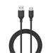 Devia kábel USB-A to USB-C Jelly Series Silicone Cable 1.2m - Black 6938595386619