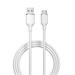 Devia kábel USB-A to USB-C Jelly Series Silicone Cable 1.2m - White 6938595386626