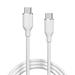 Devia kábel USB-C to USB-C Jelly Series Silicone Cable 1.2m - White 6938595386664