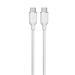 Devia kábel USB-C to USB-C Jelly Series Silicone Cable 1.2m - White 6938595386664