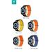 Devia remienok Deluxe Series Sport6 Silicone Two-tone Band 40/41mm - Black/Orange 6938595381591