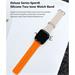 Devia remienok Deluxe Series Sport6 Silicone Two-tone Band 40/41mm - Starlight/Orange 6938595381621