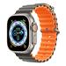 Devia remienok Deluxe Series Sport6 Silicone Two-tone Band 44/45/49mm - Gray/Orange 6938595381669