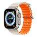 Devia remienok Deluxe Series Sport6 Silicone Two-tone Band 44/45/49mm - Starlight/Orange 6938595381676