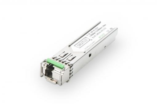 DIGITUS 1.25 Gbps BiDi WDM SFP Modul, Bis zu 20km, Singlemode, LC Simplex Buchse 1000Base-LX, Tx1550nm/Rx1310nm DN-81004