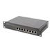 DIGITUS 10 inch 8-port Gigabit Ethernet Switch, 8 x 10/100/1000Mbps RJ45, build-in power, incl. 10inch brackets DN-80114