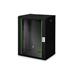 Digitus 16U wall mounting cabinet 820x600x450 mm, color black (RAL 9005) DN-19 16-U-SW