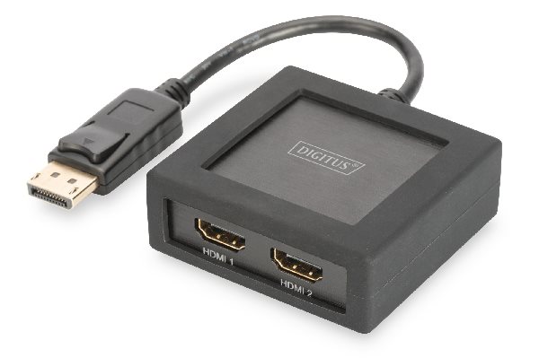 Digitus 4K DisplayPort - HDMI Splitter, 1x2 DS-45403