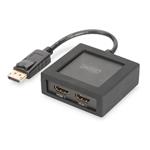 Digitus 4K DisplayPort - HDMI Splitter, 1x2 DS-45403