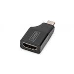 DIGITUS Adaptér USB-Type-C, USB-C na HDMI typu A, 4K@ 30HZ 4K@ 30Hz, hliník - pouzdro, černá AK-300450-000-S