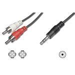 Digitus Audio kabel 3,5 mm Stereo M na 2x Chinch M 1,5m