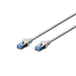 Digitus CAT 5e F-UTP patch cable, PVC AWG 26/7, length 10 m, color grey