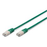 Digitus CAT 5e SF-UTP patch cable, Cu, PVC AWG 26/7, length 0.5 m, color green