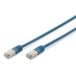 Digitus CAT 5e SF-UTP patch cable, Cu, PVC AWG 26/7, length 1 m, color blue