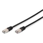 Digitus CAT 5e SF-UTP patch cable, Cu, PVC AWG 26/7, length 10 m, color black DK-1531-100/BL