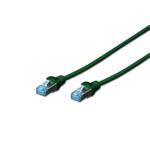 Digitus CAT 5e SF-UTP patch cable, PVC AWG 26/7, length 0.5 m, color green