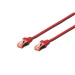 Digitus CAT 6 Patch Cable, S-FTP, AWG 27/7, LSOH, Měď, červený 2m