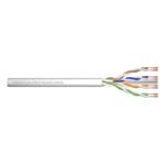 DIGITUS CAT 6 U-UTP patch cable, raw, length 100 m, paper box, AWG 26/7, LSZH, simplex, color grey DK-1613-P-1