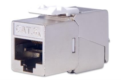 DIGITUS CAT 6A Keystone Jack, shielded, 500 MHz acc.ISO/IEC 60603-7-51,11801 AMD2:2010-04, tool free connec. DN-93617-24