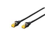 Digitus CAT 6A S-FTP patch cable, Cu, LSZH AWG 26/7, length 0.5 m, color black