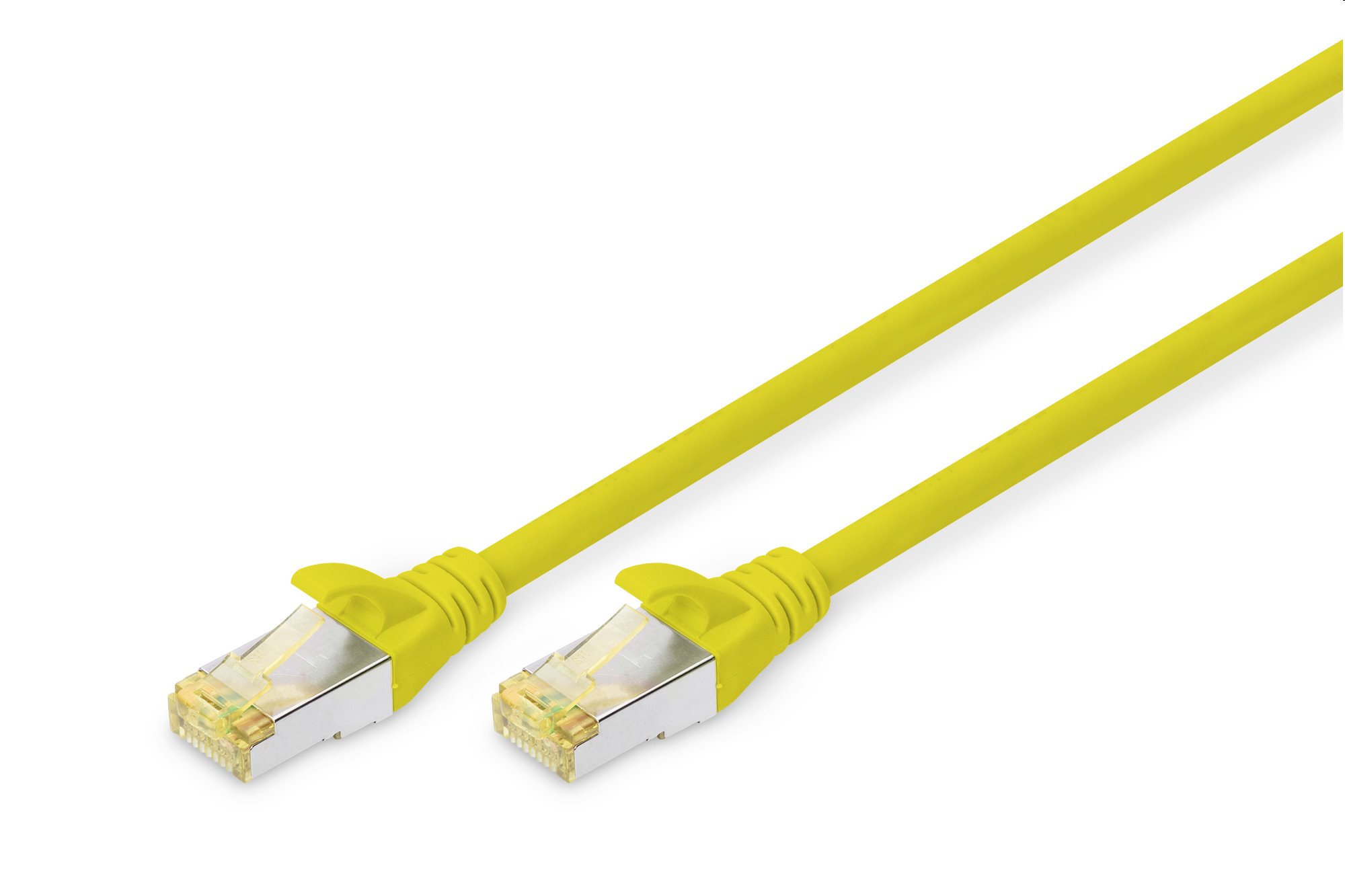 Digitus CAT 6A S-FTP patch cable, Cu, LSZH AWG 26/7, length 1 m, color yellow