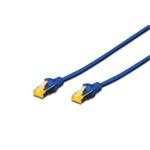 Digitus CAT 6A S-FTP patch cable, LSOH, Cu, AWG 26/7, Length 0.5m, color blue