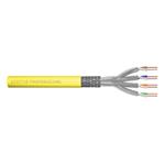 DIGITUS CAT 7A S-FTP installation cable, 1500 MHz Dca, AWG 22/1, 100 m ring, SX, yellow DK-1743-A-VH-1