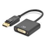 Digitus DisplayPort adapter cable, DP - DVI (24+5) M/F, 0.15m,w/interlock, DP 1.2 compatible, CE, bl DK-340401-001-S