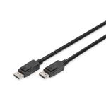 DIGITUS DisplayPort connection cable, DP M/M, 5.0m, w/interlock, Ultra HD 8K, Vers. 1.3/1.4, bl AK-340106-050-S