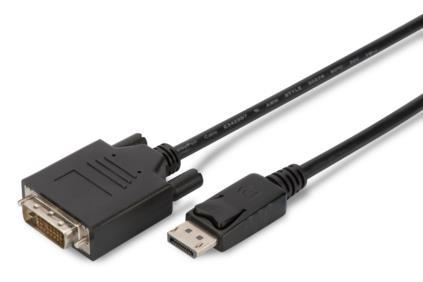 Digitus DisplayPort připojovací kabel, DP/M- DVI (24+1)/M 1.0m AK-340301-010-S