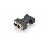 Digitus DVI adapter, DVI(24+5) - HD15 M/F, DVI-I dual link, bl